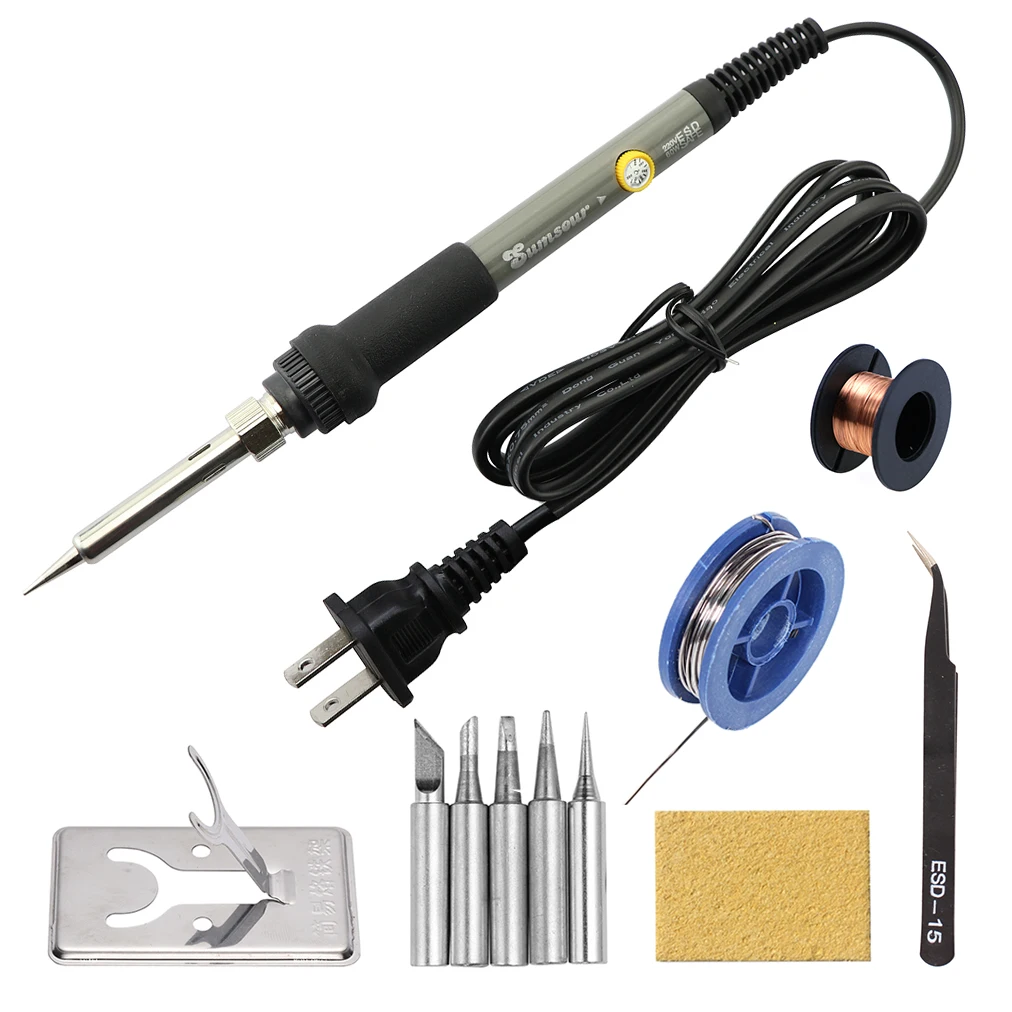 New Electric Soldering Iron 60W / 80W Digital Adjustable Temperature Desoldering Welding Repair Solder Tools