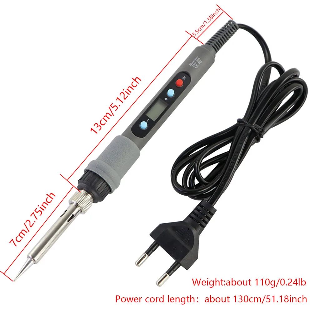 New Electric Soldering Iron 60W / 80W Digital Adjustable Temperature Desoldering Welding Repair Solder Tools