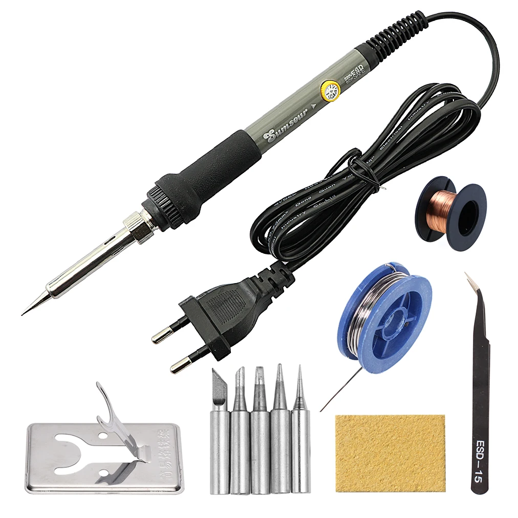 New Electric Soldering Iron 60W / 80W Digital Adjustable Temperature Desoldering Welding Repair Solder Tools
