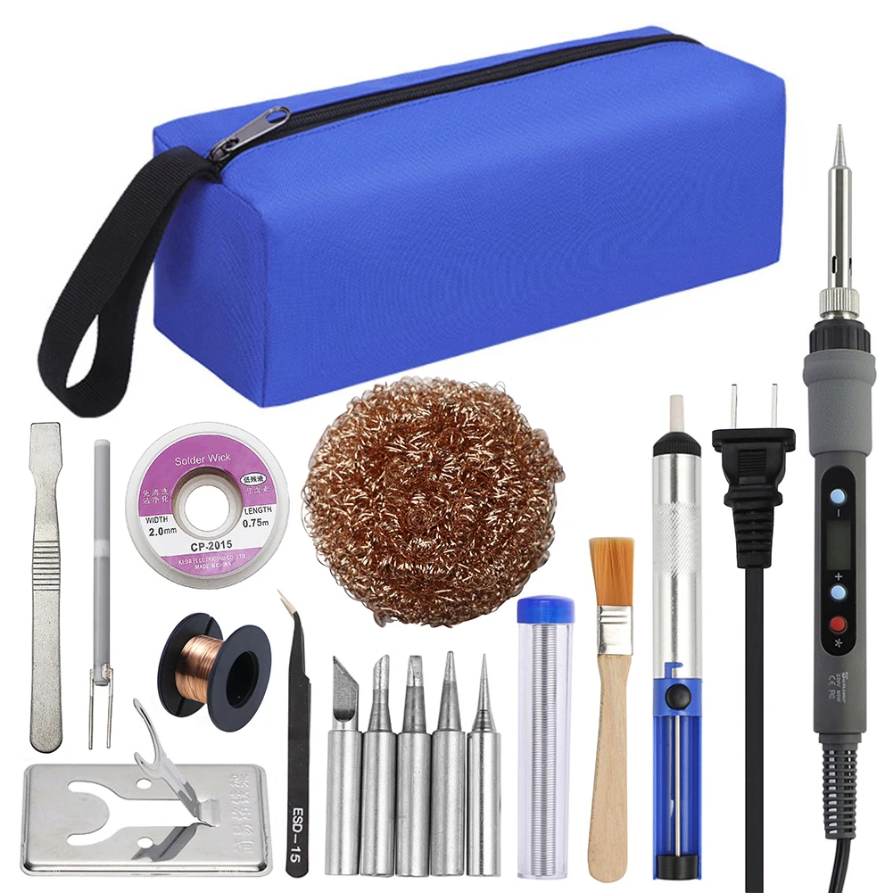 New Electric Soldering Iron 60W / 80W Digital Adjustable Temperature Desoldering Welding Repair Solder Tools