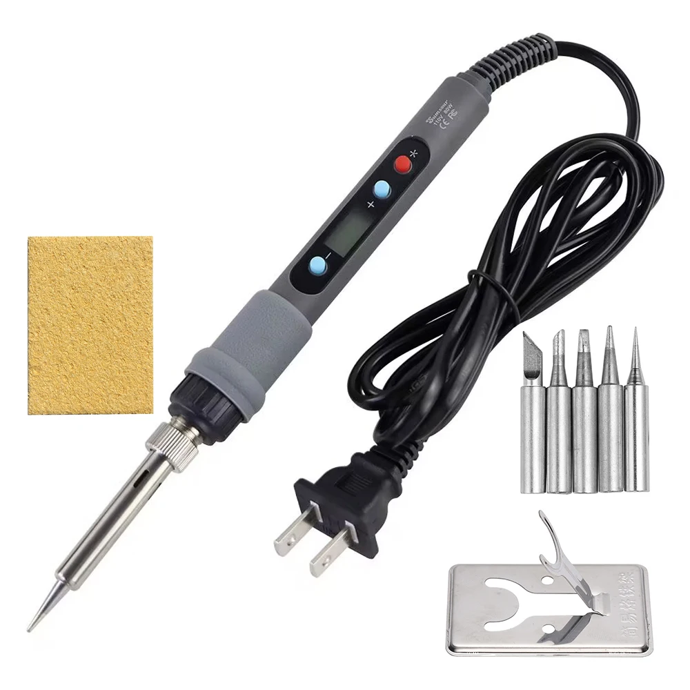 New Electric Soldering Iron 60W / 80W Digital Adjustable Temperature Desoldering Welding Repair Solder Tools