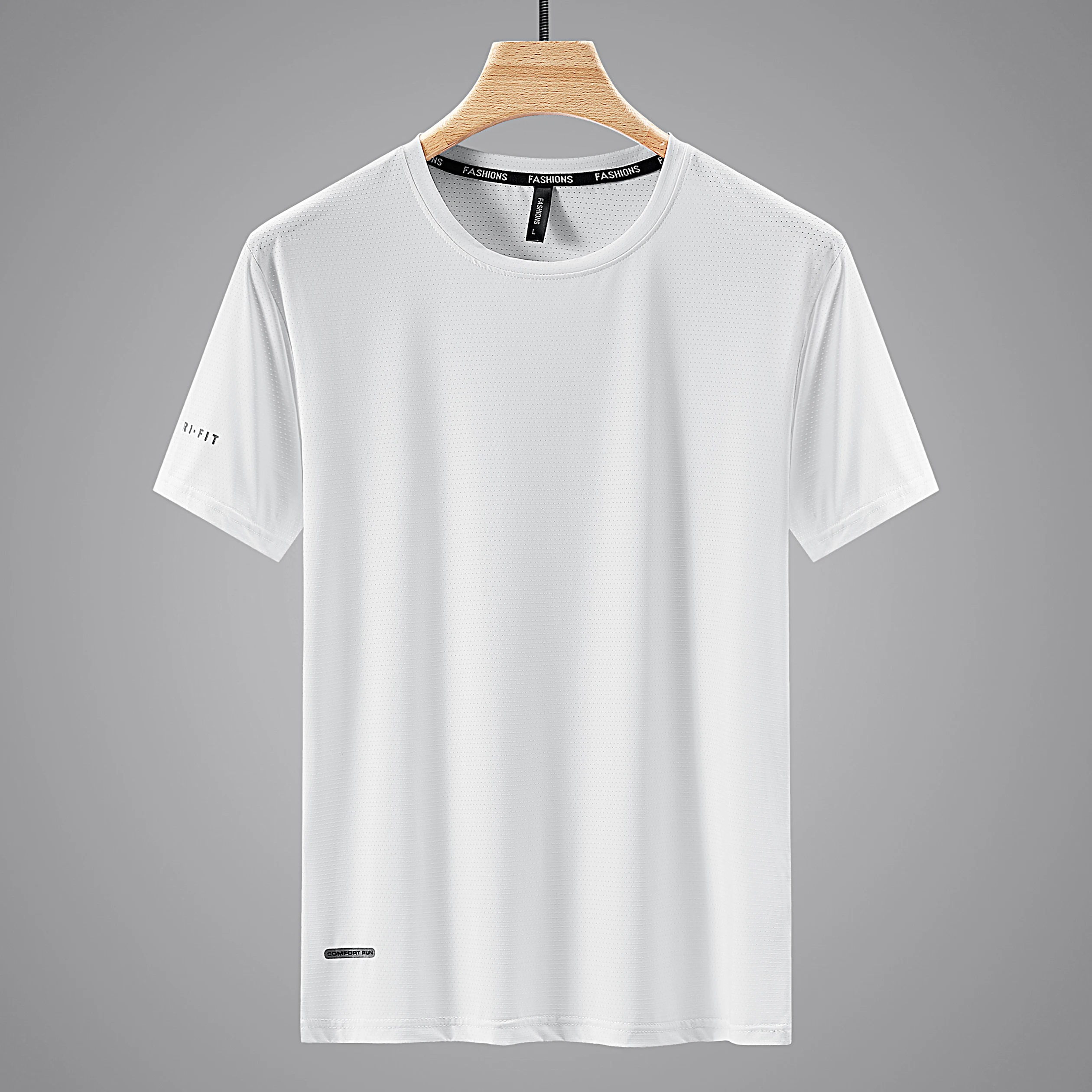 Quick Dry Sport T Shirt Men'S 2026 Short Sleeves Summer Casual White Plus OverSize 6XL 7XL 8XL 9XL Top Tees GYM Tshirt Clothes