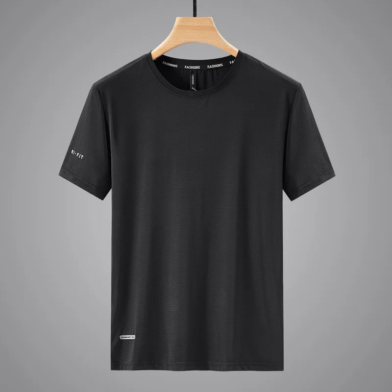 Quick Dry Sport T Shirt Men'S 2026 Short Sleeves Summer Casual White Plus OverSize 6XL 7XL 8XL 9XL Top Tees GYM Tshirt Clothes