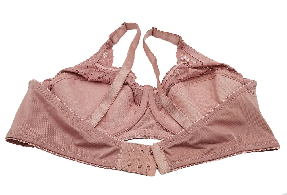 Sexy Lace Women Bra Top Full Cup Minimizer Floral Large Chest Big Bust Bh Thin Padded Cotton Bralette Underwire Push Up Bras C27