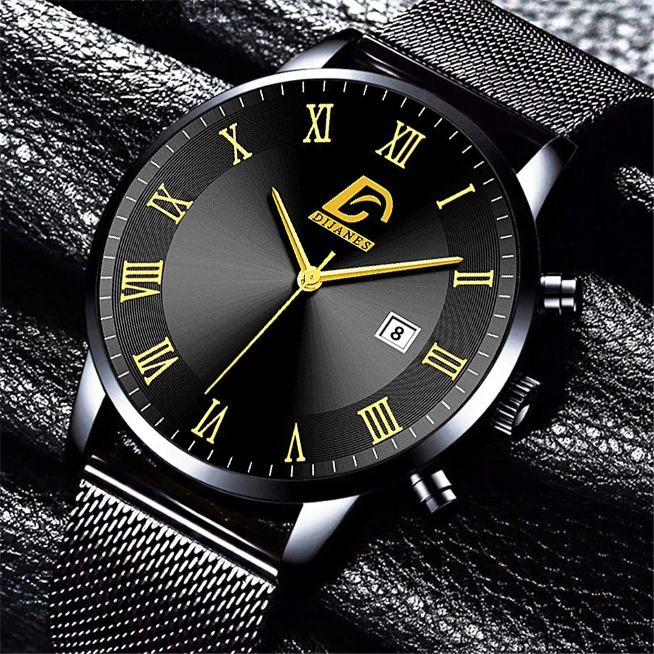 Luxury Fashion Mens Minimalist Watches Luxury Quartz Watch Men Business Casual Clock reloj hombre