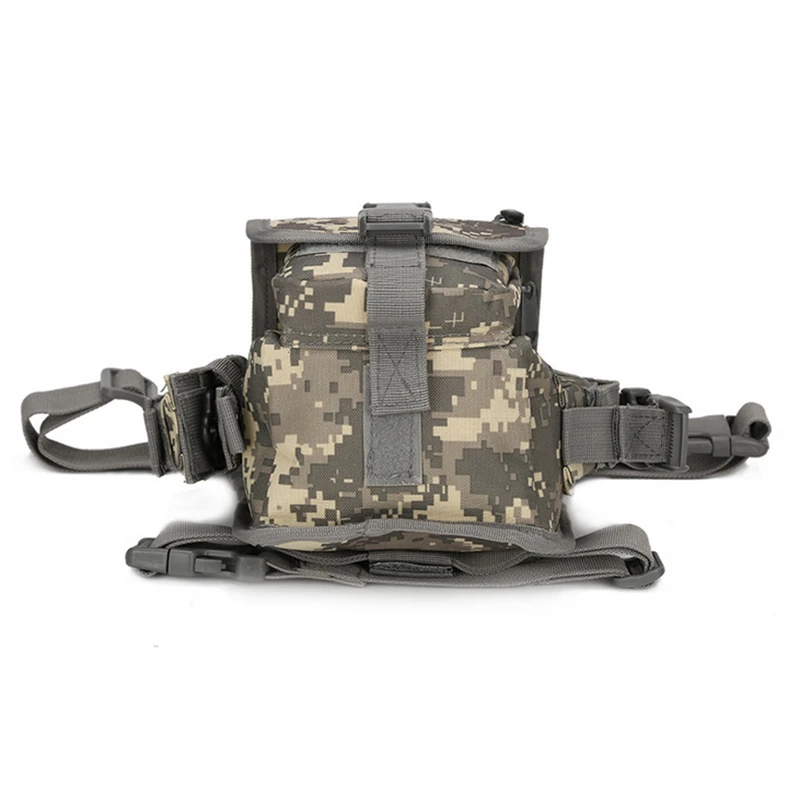 Nylon Tactical Gear Thigh Drop Leg Bag Men Outdoor Hunting Molle Bag Multipurpose Utility Bag for Hiking Camping