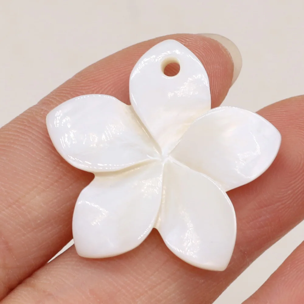 New Natural Shell Beads Pendant Leaf/Flower/Wing Mother of Pearl Shell Charms for DIY Earrings Necklace Jewelry Making 5PC