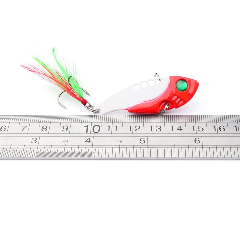 Fishing Lures Spoon For Pike 50mm 10.5g 8 Color With Treble Hook Spoon Wobble Metal Hard Bait Vib Spoonbait Fishing Tackle Lures