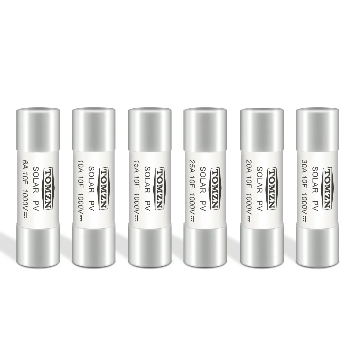 TOMZN 10PCS PV Fuse DC 1000V High Voltage for Solar System Protection 3A 6A 10A 15A 16A 20A 25A 30A 32A