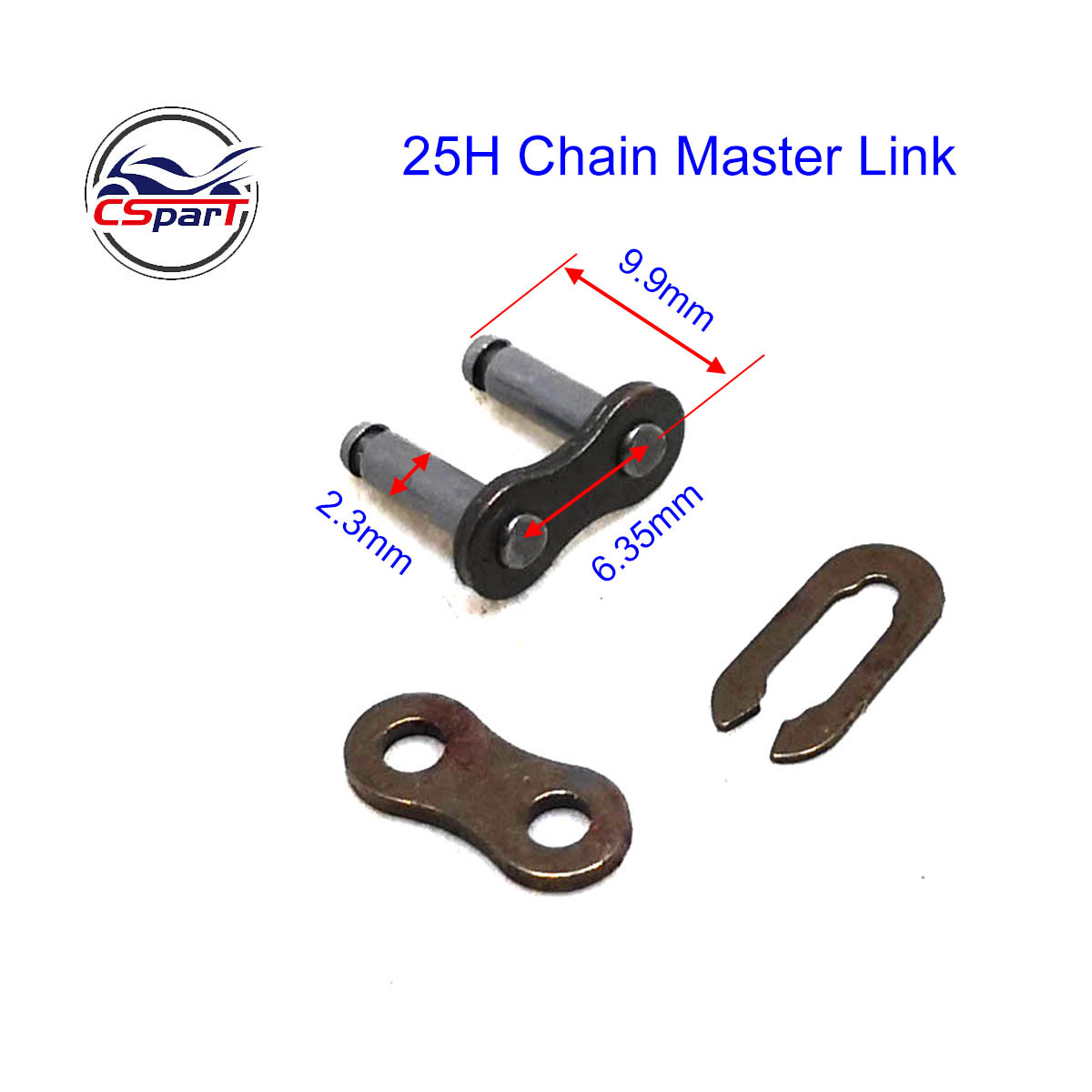 25H T8F 420 428 428H 520 530 Chain Master Link Pocket Dirt Pit ATV Quad Go Kart E Gas Scooter Motorcycle