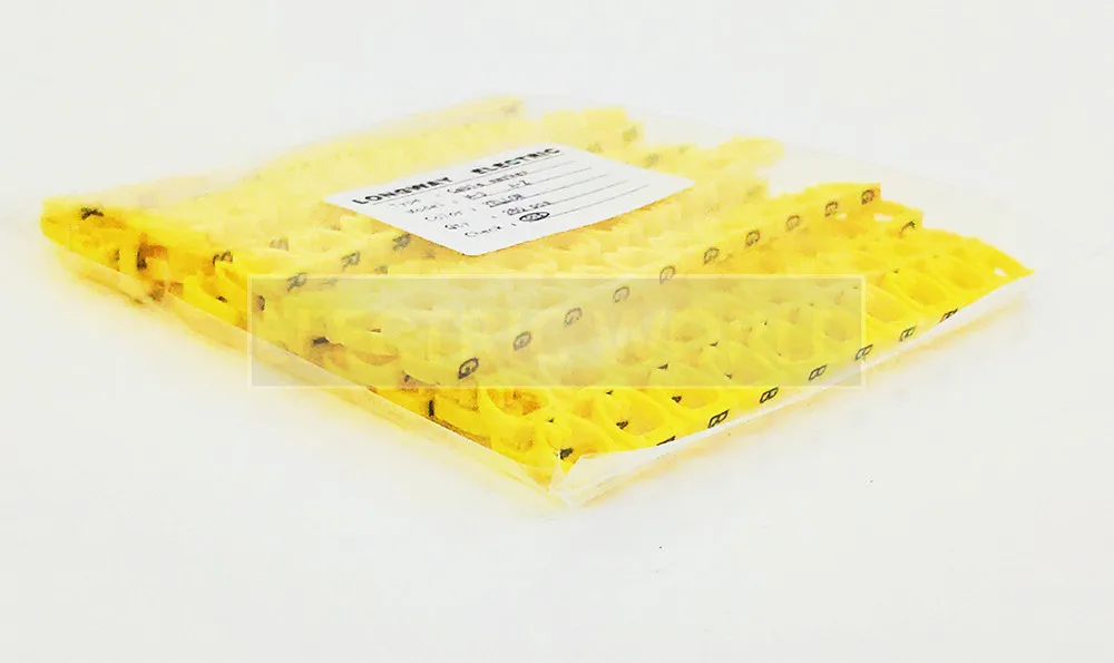 Cable Marker Wire Label EC-0 EC-1 1000pcs Mark Number 0 to 9 Cable Management Colored Wire Protection PVC Wire organizer Sleeves