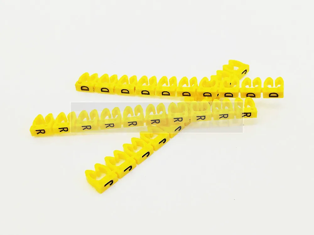 Cable Marker Wire Label EC-0 EC-1 1000pcs Mark Number 0 to 9 Cable Management Colored Wire Protection PVC Wire organizer Sleeves