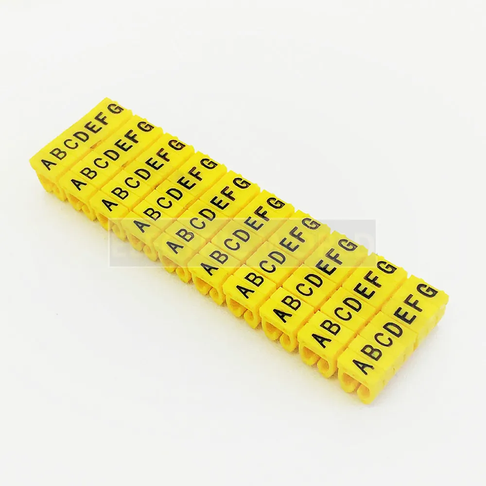 Cable Marker Wire Label EC-0 EC-1 1000pcs Mark Number 0 to 9 Cable Management Colored Wire Protection PVC Wire organizer Sleeves