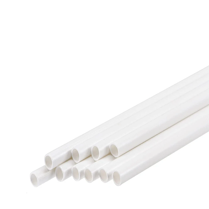 5/10/25/50pcs White ABS Round Plastic Pipe Tube Hollow Pipe OD 2/2.5/3/4/6/8mm X Length 250mm