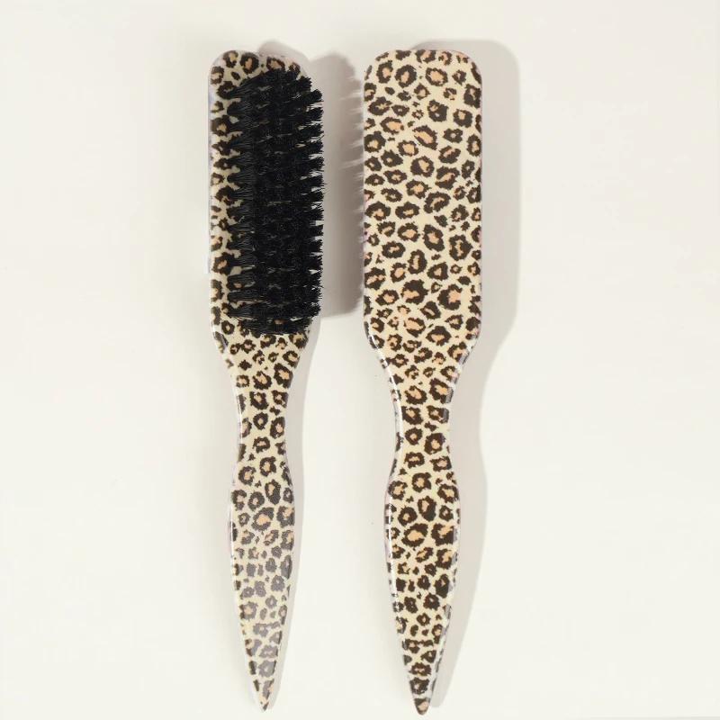 Bristle Slick Back Hair Brush for Sleek Ponytail Bun & Smoothing Baby Hairs, Flyaways, Edge Control - Backcombing & Teasing