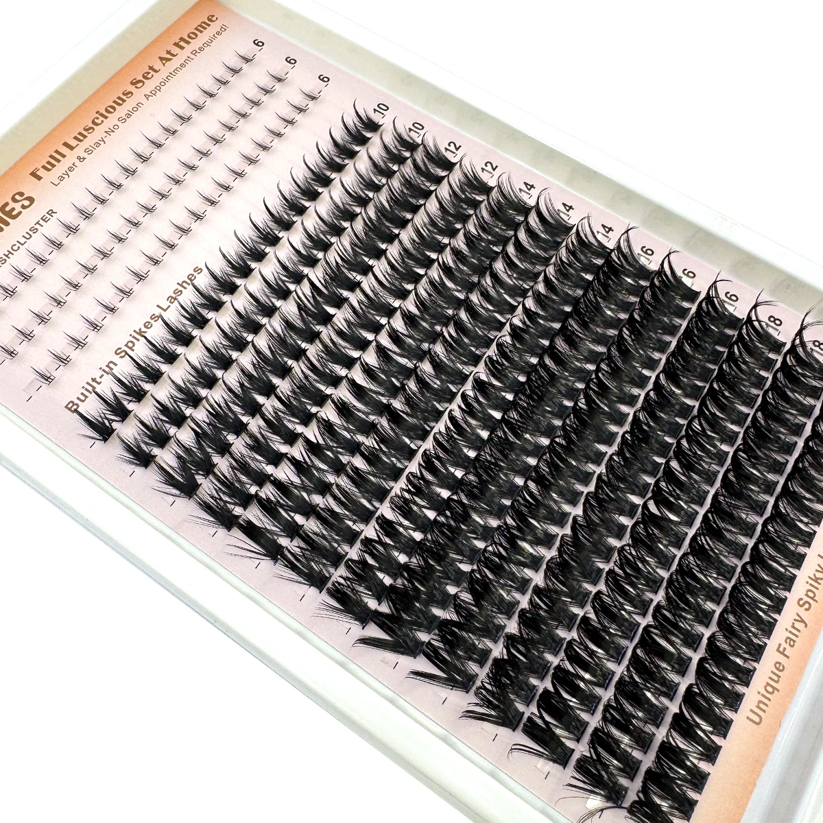 Wispy Lash Clusters with Spikes Salon-Like Eyelash Clusters DIY D Curve Cluster Eyelash Extensions Full Spiky Individual Lashes