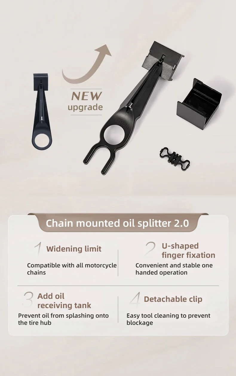 1/2PCS Motorcycle Chain Oiler Spray Lube Oiler Tool Mess-Free Chain Wax Chain Cleaner Attachment Chain Oil Applicator
