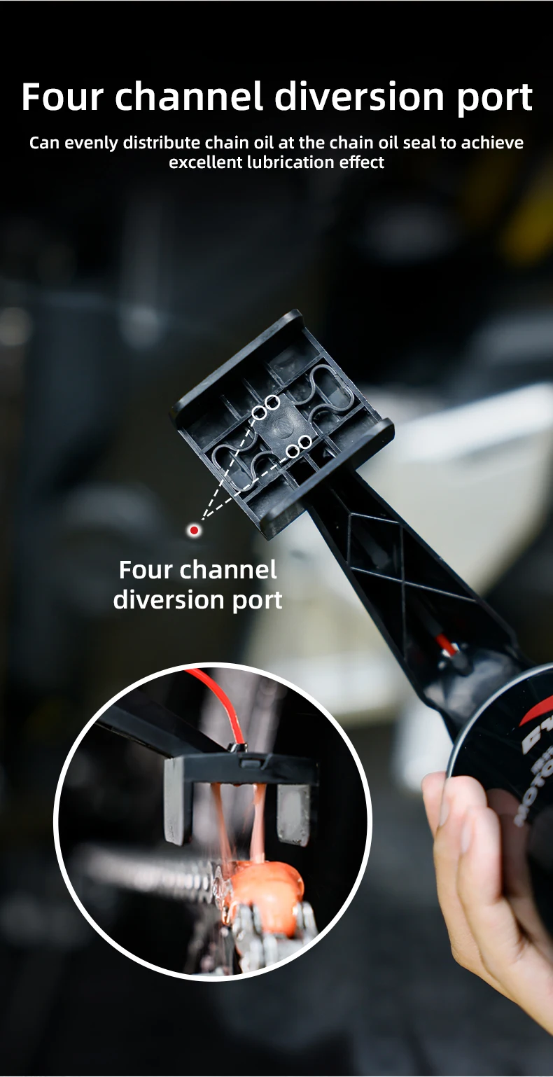 1/2PCS Motorcycle Chain Oiler Spray Lube Oiler Tool Mess-Free Chain Wax Chain Cleaner Attachment Chain Oil Applicator