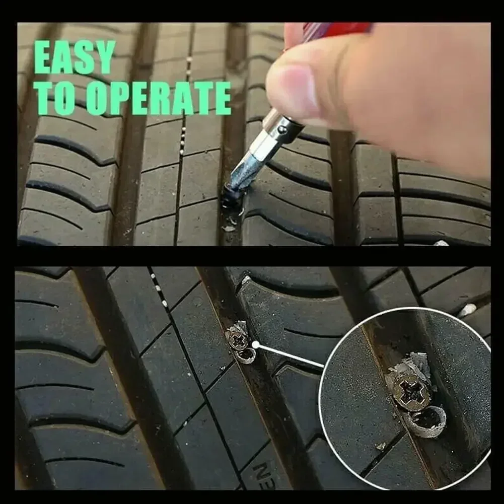 10/20/30Pcs Car Tyre Repair Rubber Nails Set Universal Cars Motorcycle Patch Nails Truck Bicycle Scooter Puncture Repair Tools