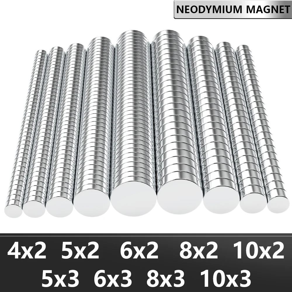 4x2 5x2 6x2 6x3 10x2 10x3mm N35 Super Strong Neodymium Magnet Round NdfeB Powerful Permanent Magnetic imanes Refrigerator Magnet