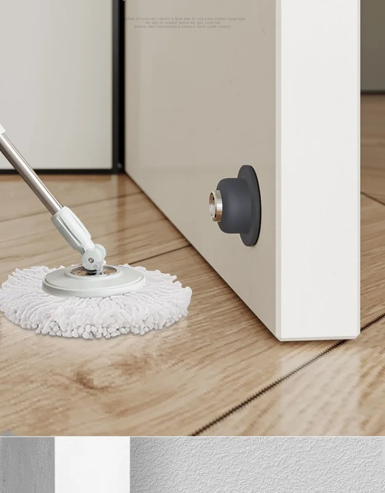 No-Drill Door Stopper for Room Bedroom Door Fixed Wall Protection Anti-Collision Household Silicone Strong Suction Floor Stopper