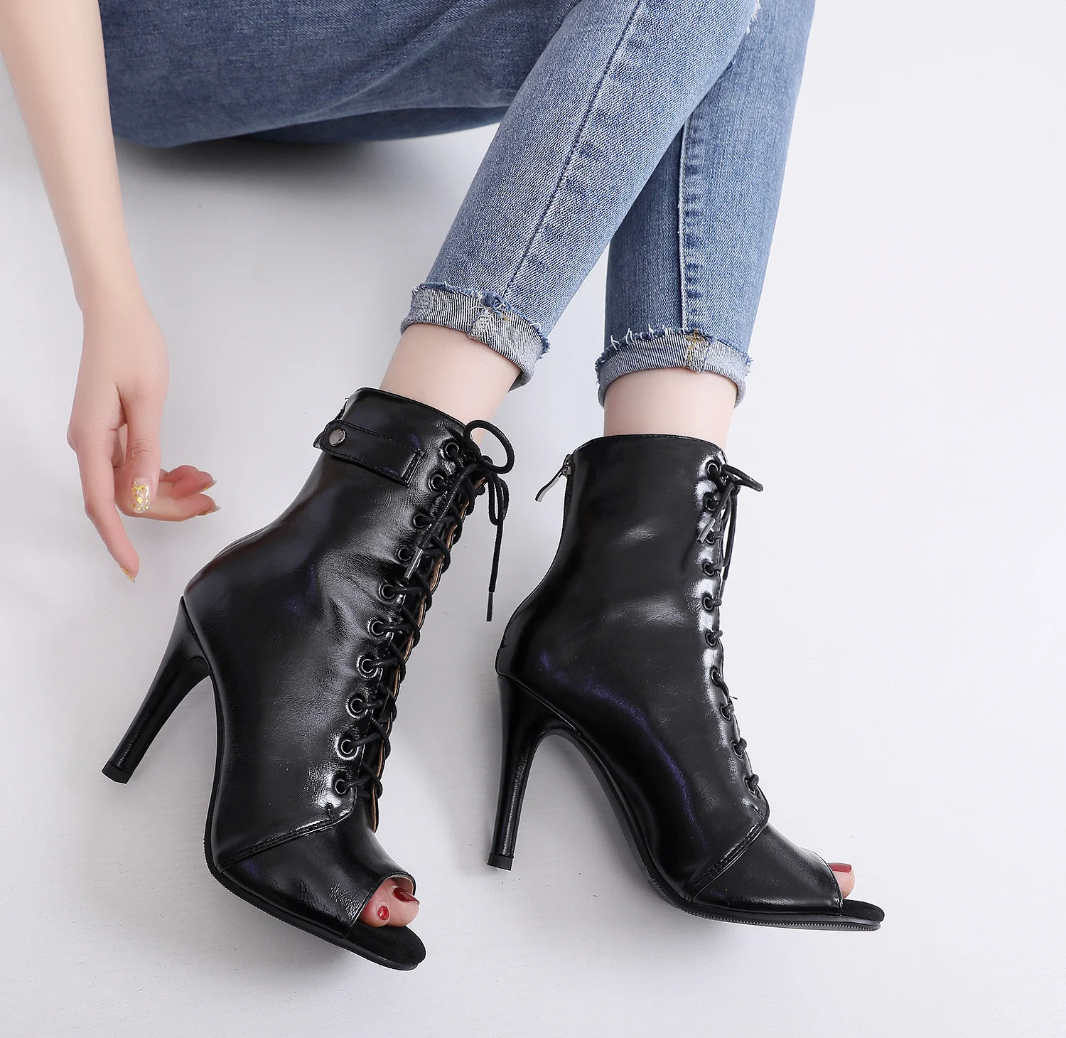 Women's 2020 Brand Party Boots Women's Sexy Stilettos High Heels Footwear Women Latin Dance Heels Shoes Latin 2020 For Ballroom