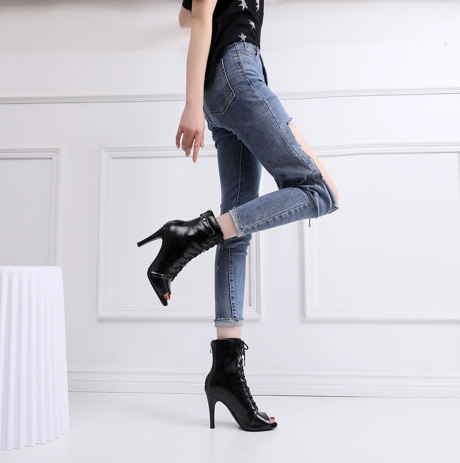 Women's 2020 Brand Party Boots Women's Sexy Stilettos High Heels Footwear Women Latin Dance Heels Shoes Latin 2020 For Ballroom