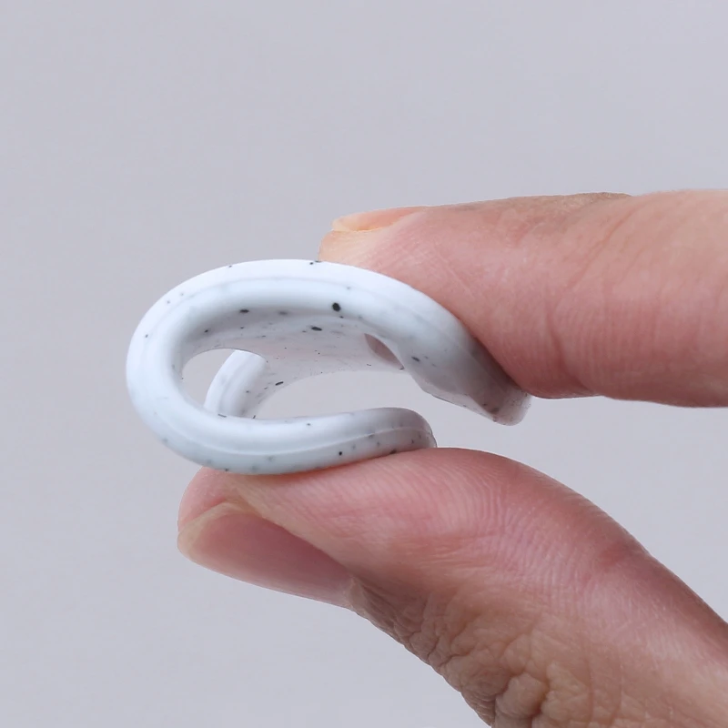 5pcs Food Grade BPA Free Silicone Adapter Rings Holder for Button Style Dummy Nipple Baby Pacifier Soother Teething Ribbon Clip