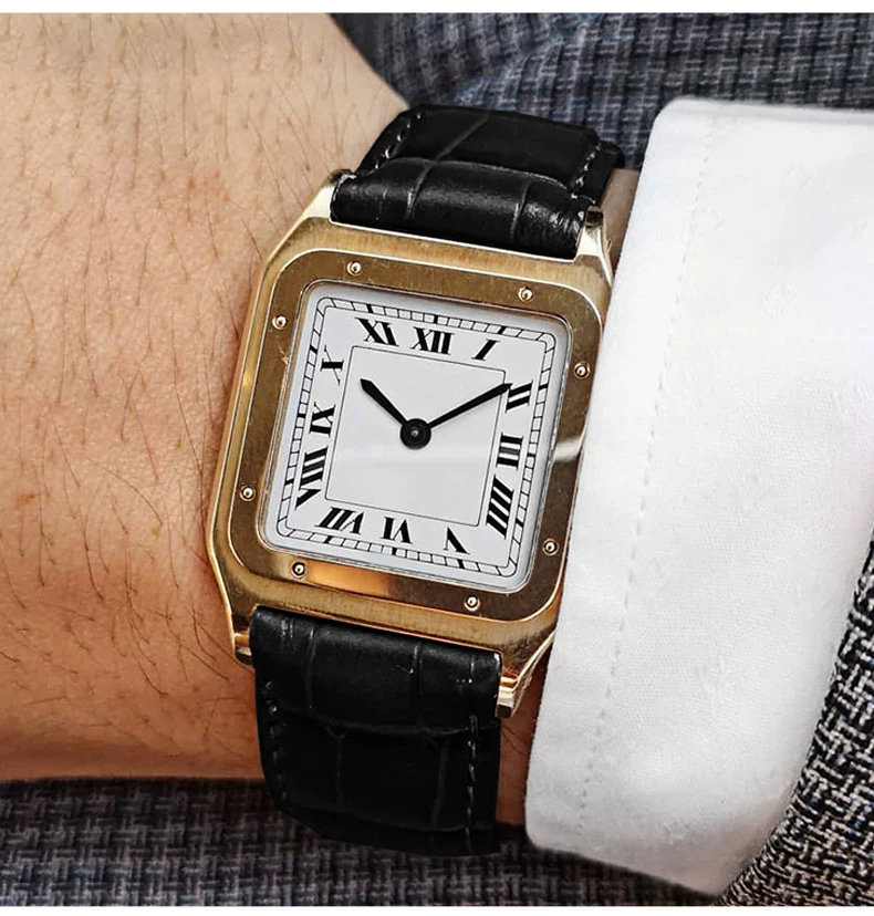 Genuine Leather Strap Replacement For Cartier Tank Solo Men Women Watch Chain Blue red pink Watchband Bracelet Belt 16 18 20mm