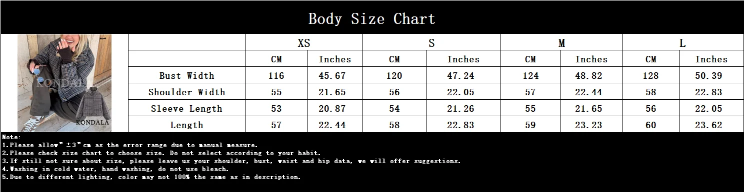 KONDALA Trendy Vintage Plaid Padding Jacket Women Stand-up Collar Zipper Jacket 2026 Fall Winter Chic High Street Casual Jacket
