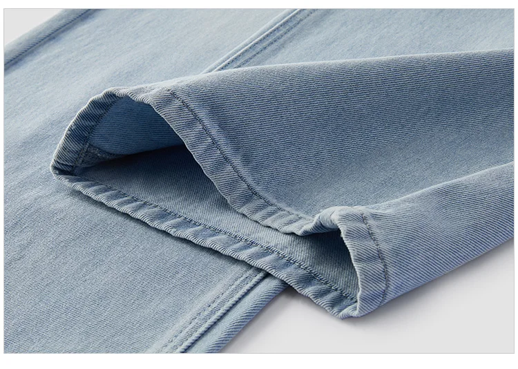 Semir Vintage Jeans Women 2026 Spring Distressed Loose Curved Blade Lyocell Blend Casual Retro Long Trousers
