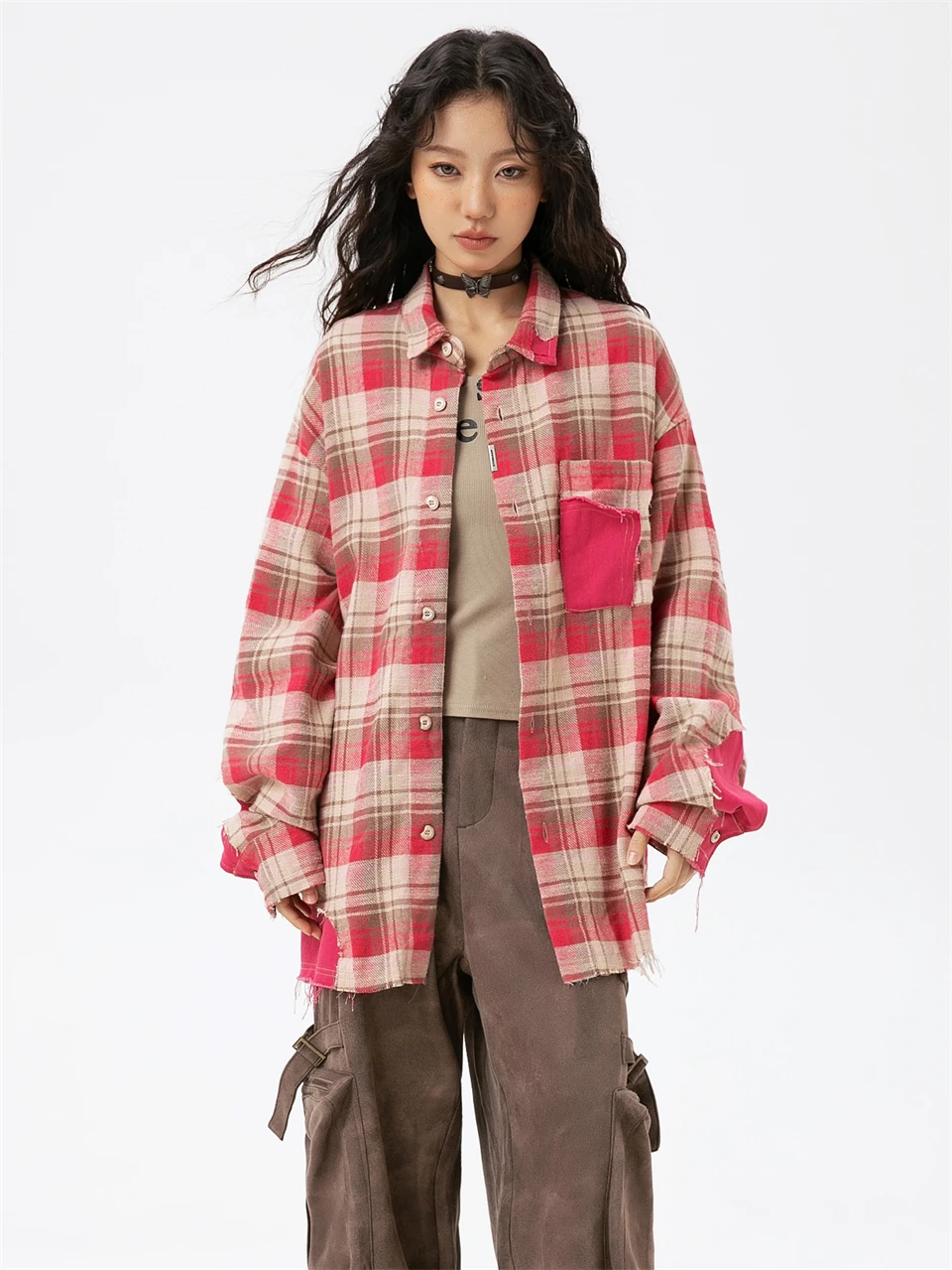 Shirts Woman Spring Fashion Blouses 2024 Korean Popular Clothes Tops Woman 2024 Luxury Elegant Women's Pink Striped Trend Shirt