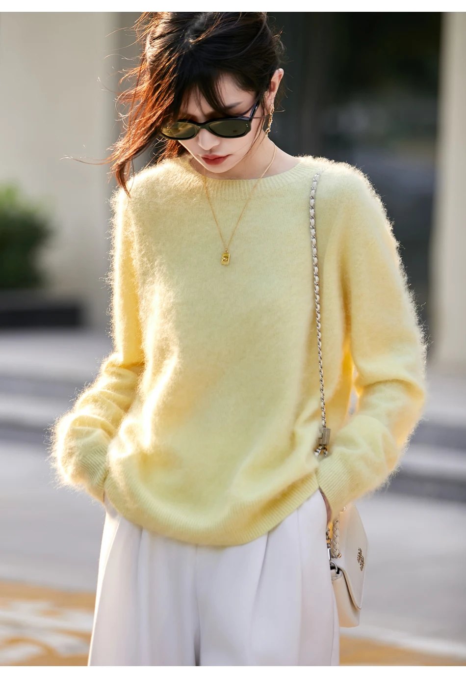WinvyNee Women's Clothing Brushed Wool O Neck Pink Causal Sweaters Soft Solid Knitted Tops Pullovers Jumpers Winter A1713001