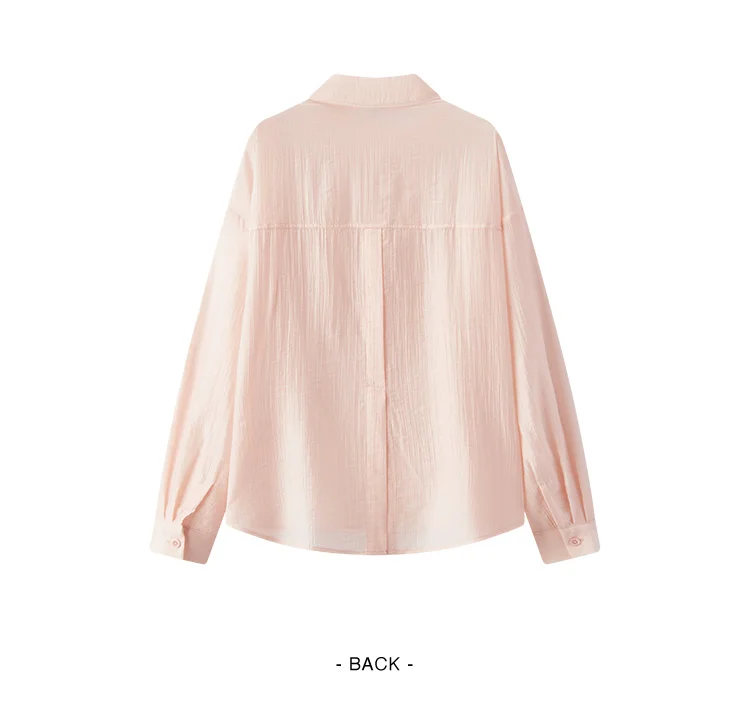 Semir Women Shirt Textured 2026 Loose Fit Two Piece Set Urban Casual Everyday Style Soft Comfortable Daily Wear