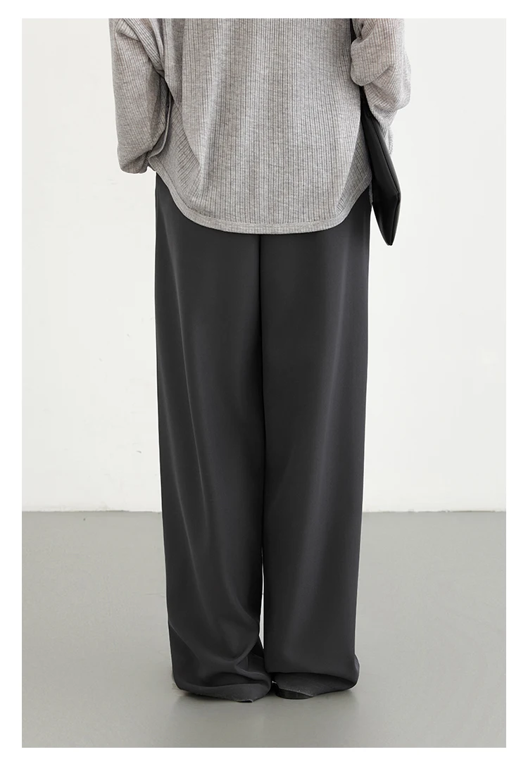 CHIC VEN Women Pants New Casual High Waisted Female Pleated Trousers Drooping Wide Leg Long Pant Office Lady Spring Summer 2025