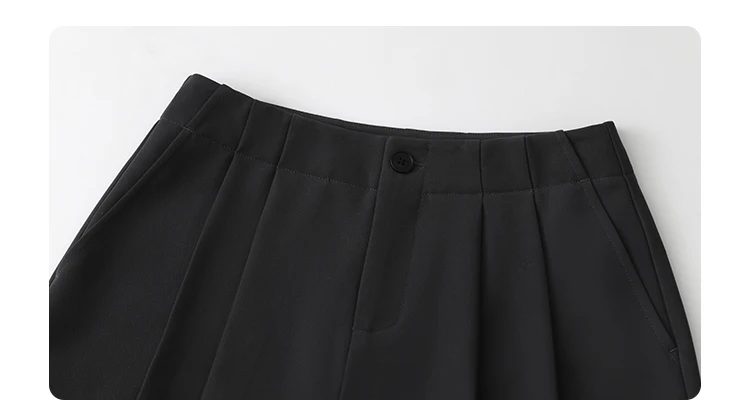 CHIC VEN Women Pants New Casual High Waisted Female Pleated Trousers Drooping Wide Leg Long Pant Office Lady Spring Summer 2025