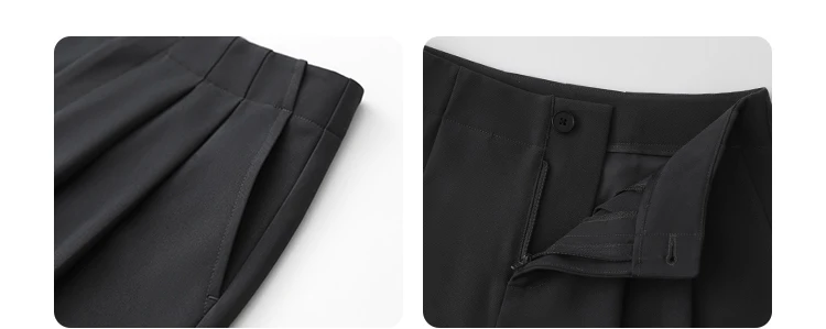 CHIC VEN Women Pants New Casual High Waisted Female Pleated Trousers Drooping Wide Leg Long Pant Office Lady Spring Summer 2025
