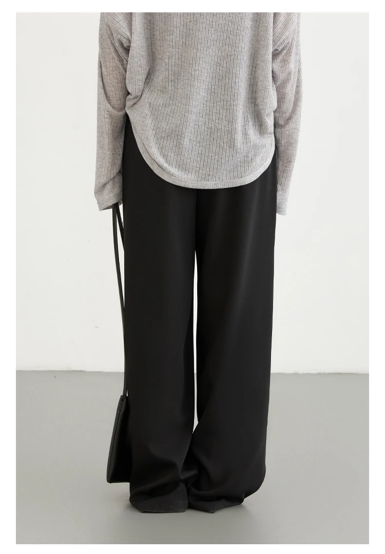 CHIC VEN Women Pants New Casual High Waisted Female Pleated Trousers Drooping Wide Leg Long Pant Office Lady Spring Summer 2025