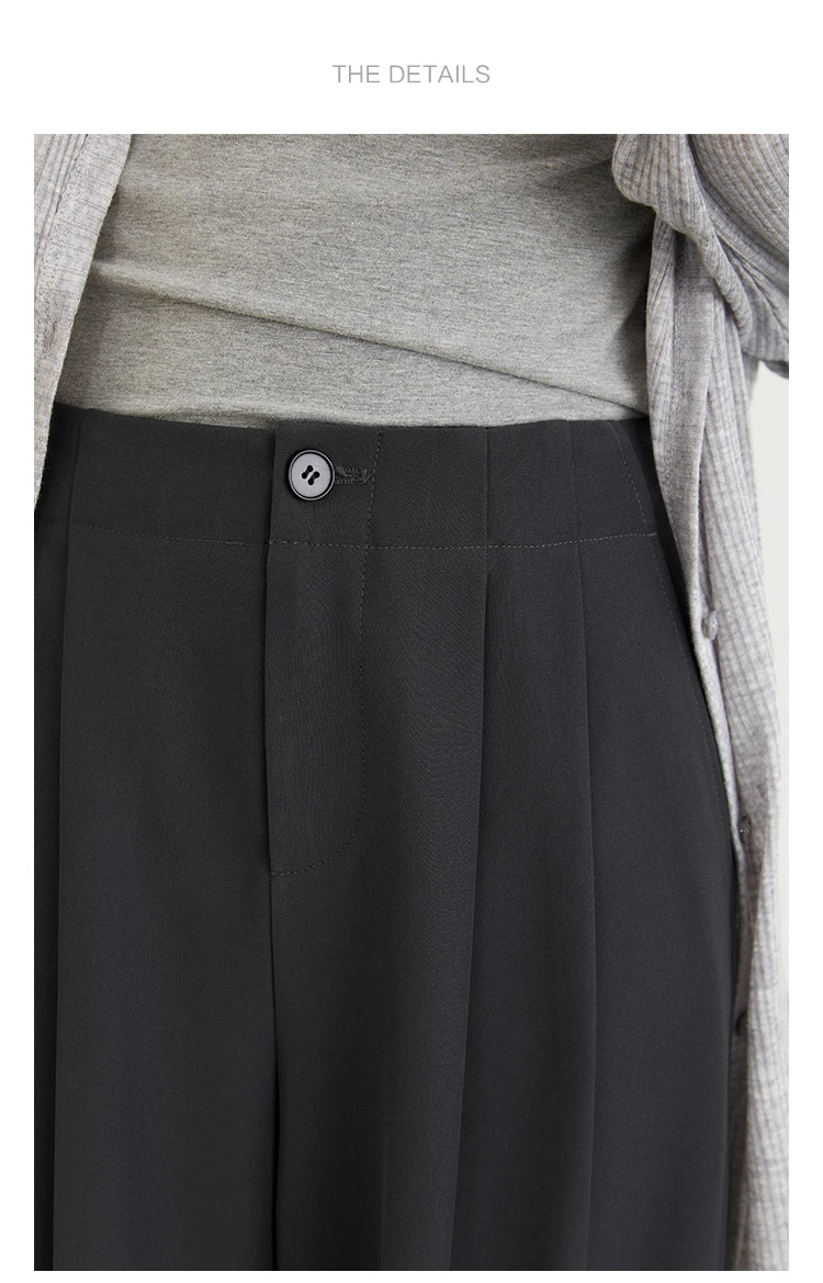 CHIC VEN Women Pants New Casual High Waisted Female Pleated Trousers Drooping Wide Leg Long Pant Office Lady Spring Summer 2025