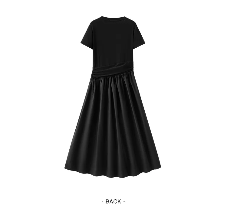 Semir Women Dress Pleated 2026 Crew Neck Cooling Waist Cinched Urban Casual Everyday Style Soft Comfortable Daily Wear Trendy