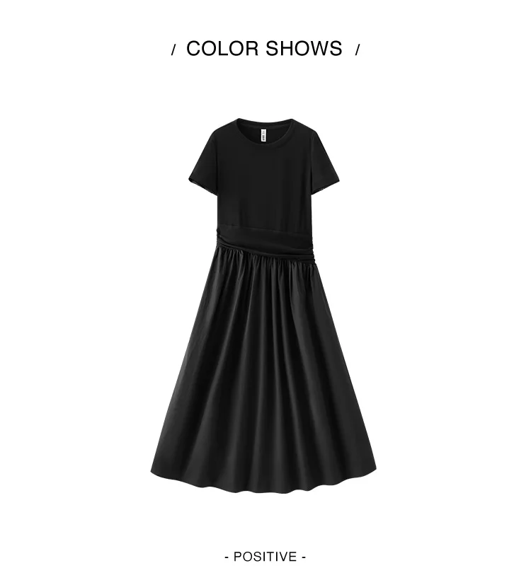 Semir Women Dress Pleated 2026 Crew Neck Cooling Waist Cinched Urban Casual Everyday Style Soft Comfortable Daily Wear Trendy