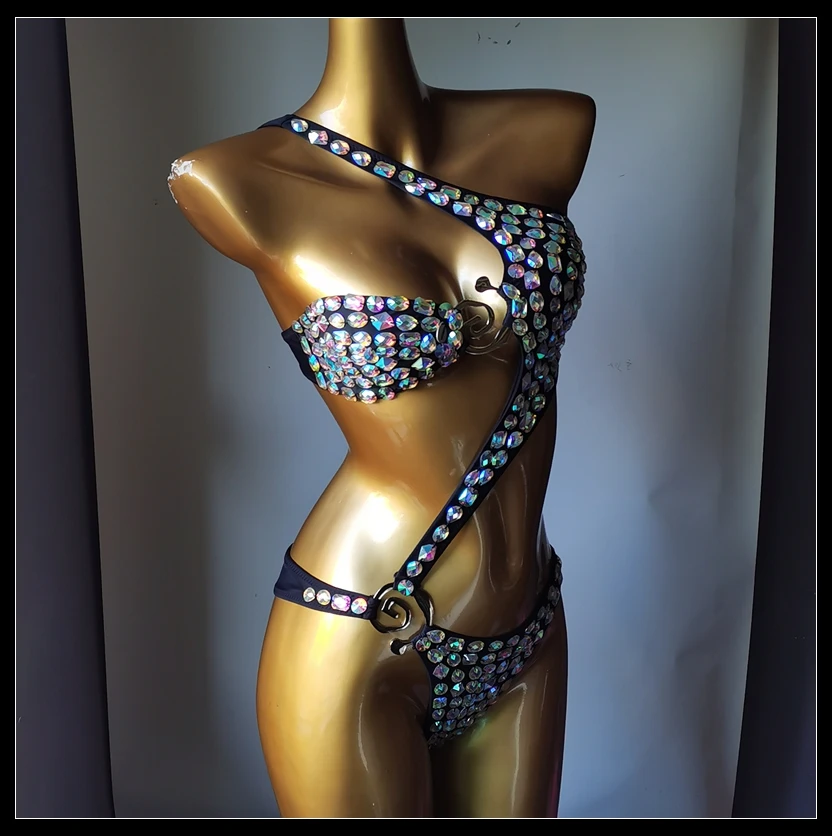 2025 newest fashion swimsuit bar bikinidiamond bikini crystal bar bikini swimsuit handmade bar bikini diamond bikini swimsuit
