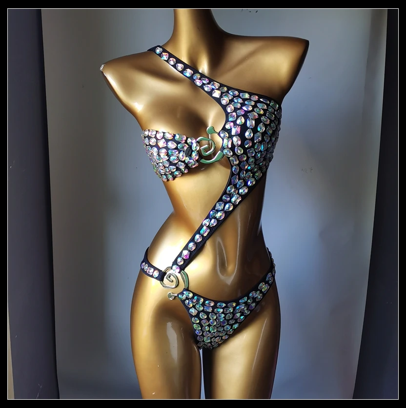 2025 newest fashion swimsuit bar bikinidiamond bikini crystal bar bikini swimsuit handmade bar bikini diamond bikini swimsuit