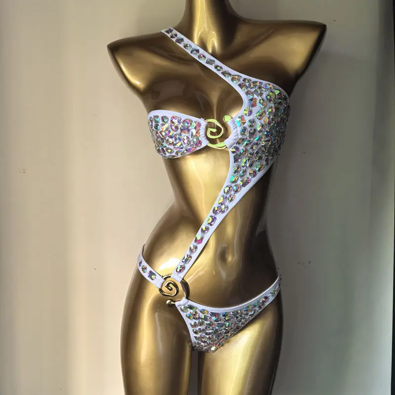 2025 newest fashion swimsuit bar bikinidiamond bikini crystal bar bikini swimsuit handmade bar bikini diamond bikini swimsuit