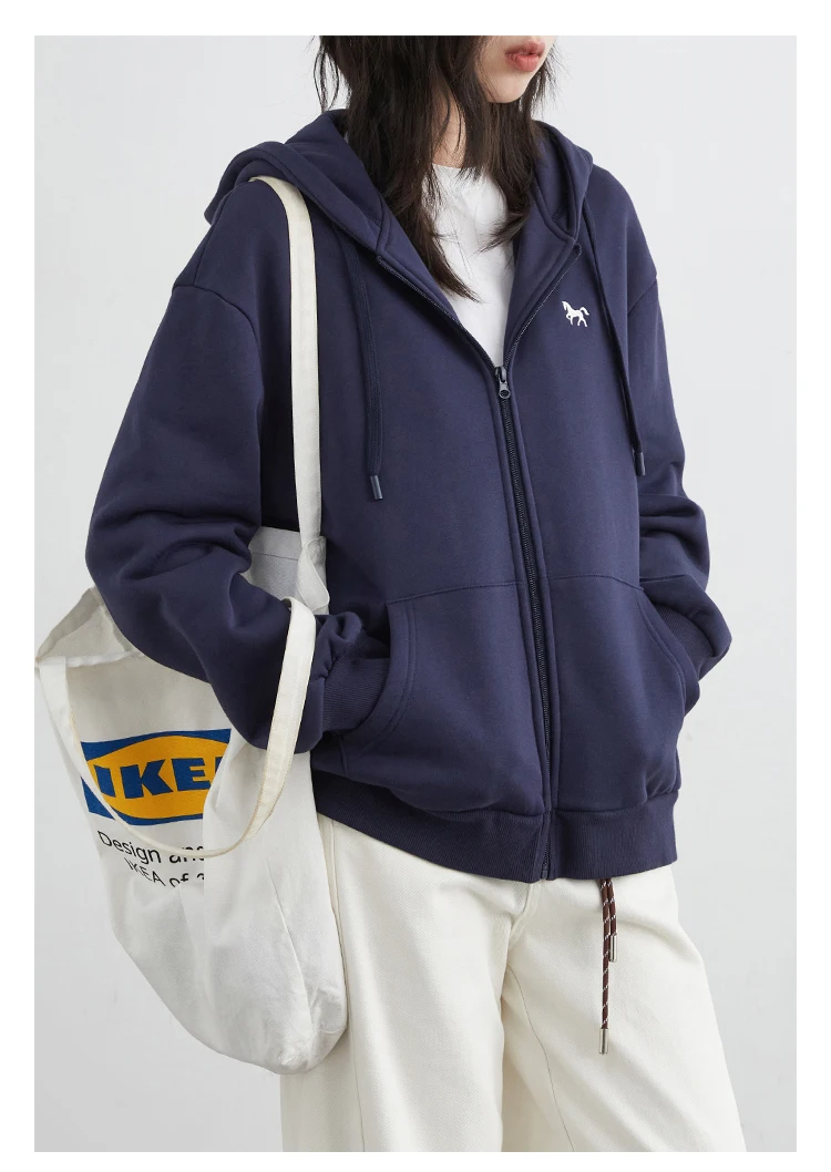 CHIC VEN Korean Women Sweatshirts Loose Casual New Hooded Female Top Drawstring Ladies Jacket Fleece Pullover Autumn Winter 2025