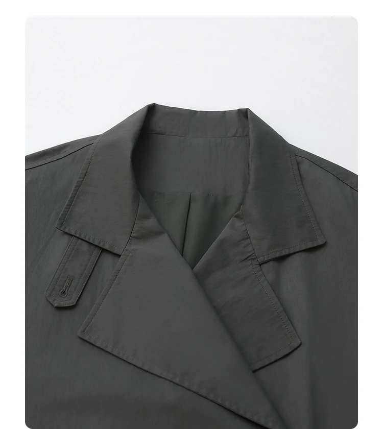 CHIC VEN Fashion Women Long Trench Coat Solid Belt Loose Casual Windbreaker Double-breasted Female Overcoat Spring Autumn 2025