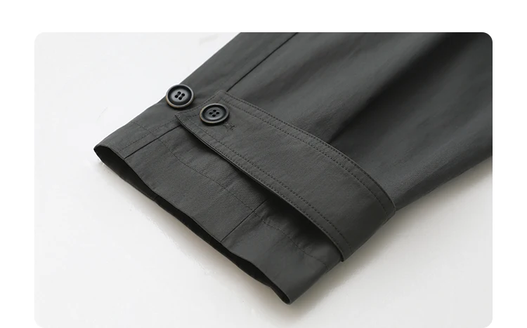 CHIC VEN Fashion Women Long Trench Coat Solid Belt Loose Casual Windbreaker Double-breasted Female Overcoat Spring Autumn 2025