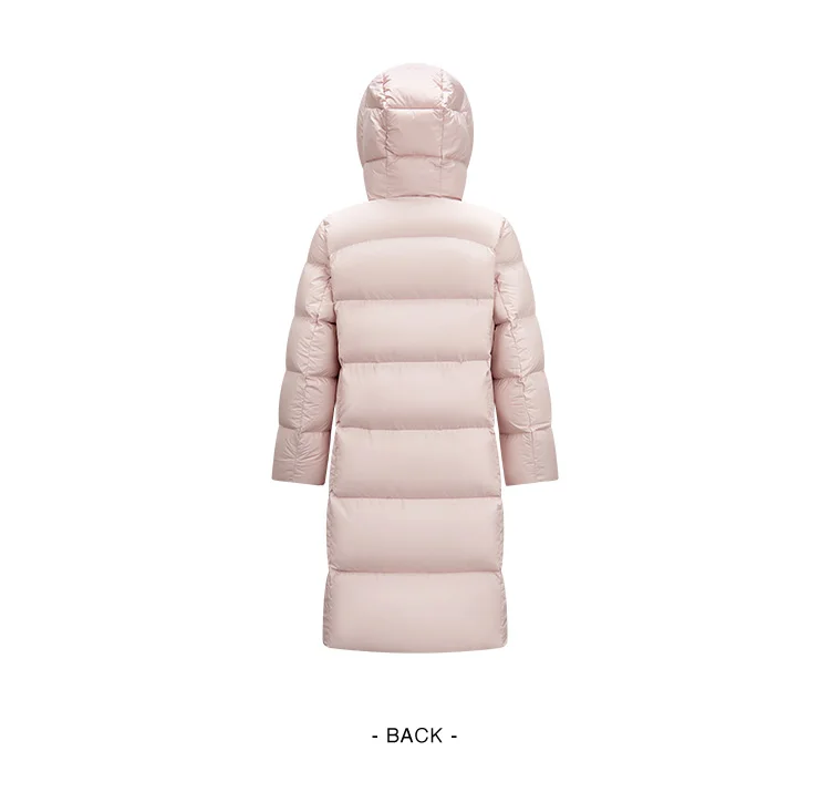 Semir Long Down Jacket Women Waterproof Hooded Coat 2025 Winter New Loose Girls' Jacket Multi-Color Thicken Windbrake Down Coat