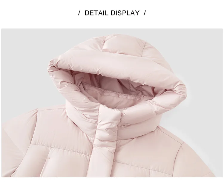 Semir Long Down Jacket Women Waterproof Hooded Coat 2025 Winter New Loose Girls' Jacket Multi-Color Thicken Windbrake Down Coat