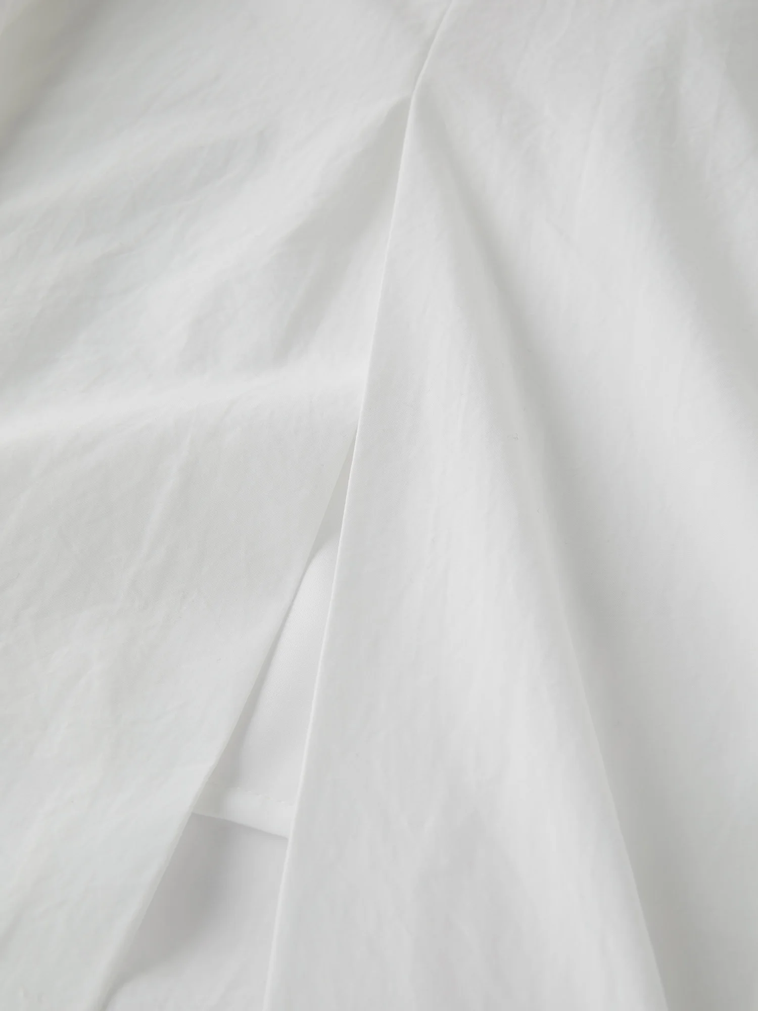 ZIQIAO 2026 Spring Women's White Sculptural Bud Skirt - Mid-Length A-Line Floral-Inspired Design for Casual and Date Wear